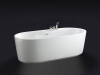 Отдельностоящая, овальньная акриловая ванна  1780x840x590 BB14-K BELBAGNO
