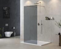 Душевая перегородка.   LIBERTA-L-2-80-120-GR-Cr 800х1950 Cezares
