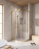 Душевой уголок, радиальный RELAX-304-R-2-90-C-BORO 900x900x2000 Cezares