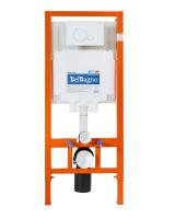 Комплект 2 в 1  Система инсталляции для унитазов BelBagno BB002-80  с кнопкой смыва BB014-SR-BIANCO  BB002-80/BB014-SR-BIANCO BelBagno