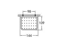 Мыльница настенная 400x330x330 CZR-F-8919 Хром CEZARES