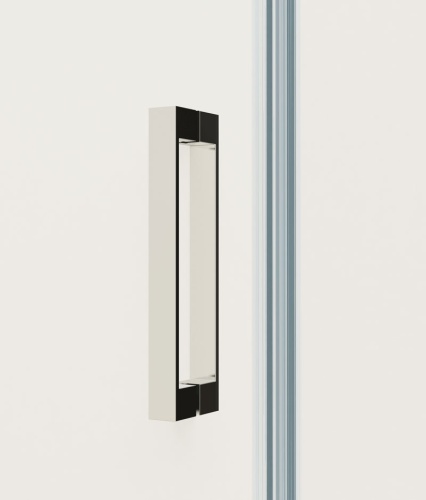 Душевая дверь Extra VDP-1E1011CGB 1000/1100х2000 цвет черный стекло тонированное Vincea