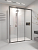 Душевой угол раздвижной 1700х1000x2000 PR3/R-SP-170100-01-GR-C4 Графит брашинг Прозрачное Veconi