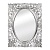 Зеркало прямоугольное ажурное H95xL73xP4 cm, серебро