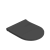 Крышка - сиденье ESBANO LOTUS черный матовый (арт.U184)