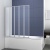 Шторка на ванну, складная из 4 секций  VSB-32120CL 1200х1400 цвет хром стекло прозрачное Vincea