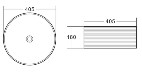 Раковина накладная керамическая круглая  BB1406 BELBAGNO